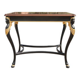 Karges French Empire Mahogany Lamp Table 30 x 22 x 24.5 in (1 of 10)