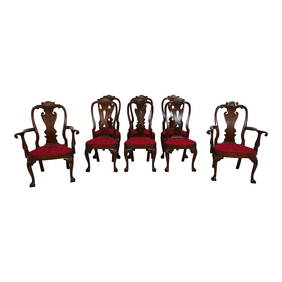 Set of 8 Kittinger Mahogany Dining Chairs Colonial Williamsburg Collection (1 of 10)
