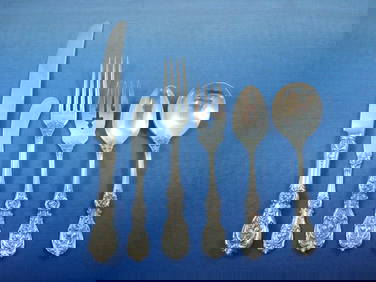 Reed & Barton Francis I Sterling Silver Flatware Set 77 Pieces with Storage Chest (1 of 7)