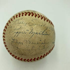 1944 St. Louis Cardinals Team Signed Baseball with Stan Musial JSA COA (1 of 11)