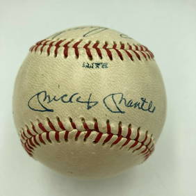 Mickey Mantle 1960 Yankees Team Signed Baseball PSA DNA COA (1 of 8)