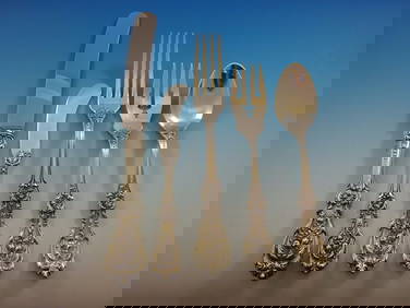 Reed and Barton Francis I Old Sterling Silver Flatware Set 41 Pieces with Storage Chest (1 of 7)