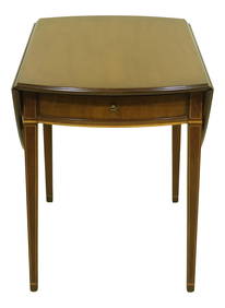 Kittinger CW-27 Colonial Williamsburg Mahogany Drop-Leaf Table 22.5x33.5x29 (1 of 10)