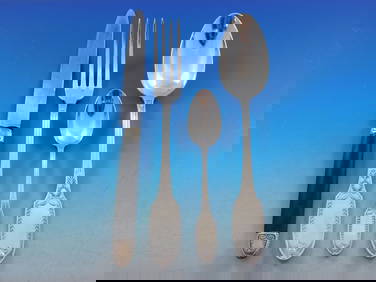 Empire Silver Flatware Set 49 pcs Dinner with Swan Motif (1 of 12)