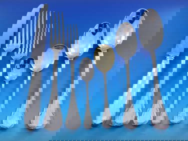 Puiforcat Bougainville Sterling Silver Flatware Set 91 Pieces for 12 (1 of 11)