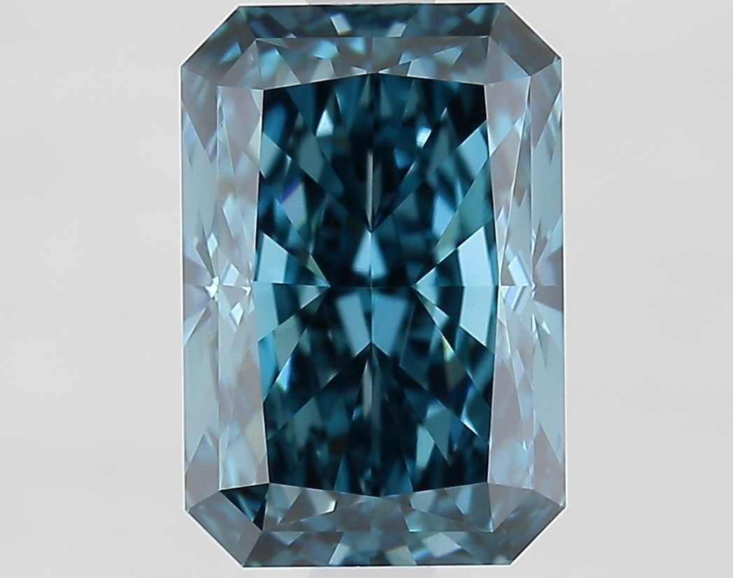 Loose Diamond - RADIANT 2.1ct Fancy Vivid Blue VVS2: Loose Diamond - RADIANT 2.1ct Fancy Vivid Blue VVS2 Source: This is a real non-mined Diamond that has been grown in a lab Shape: RADIANT Carats: 2.1 Color: Fancy Vivid Blue Certification: IGI Video: