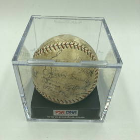 1930 World Series Signed Baseball St. Louis Cardinals Team PSA DNA COA (1 of 12)