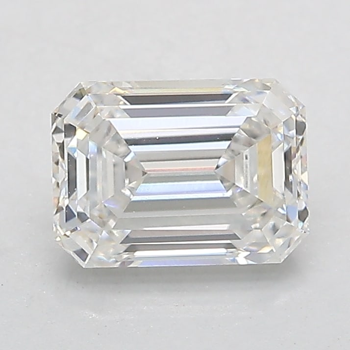 IGI Certified 1.57ct Lab-Grown Emerald Diamond F VVS2: IGI Certified 1.57ct Lab-Grown Emerald Diamond F VVS2 Presenting a stunning loose diamond featuring an elegant emerald shape. This lab-grown diamond weighs 1.57 carats and boasts a color grade of F an