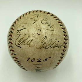 Babe Ruth Ty Cobb Walter Johnson Signed Baseball PSA DNA COA (1 of 10)