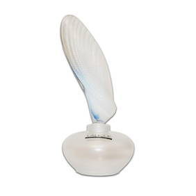 Lalique Opalescent Shell Coquillage Perfume Bottle 6.5in Signed (1 of 8)