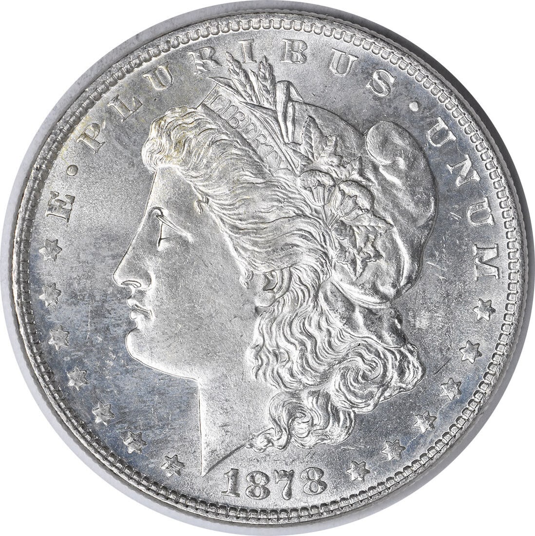 1878 Morgan Silver Dollar Choice Uncirculated Silver Coin: 1878 Morgan Silver Dollar Choice Uncirculated Silver Coin This 1878 Morgan Silver Dollar is a stunning piece from the renowned series, featuring a composition of silver and categorized as Choice Uncir