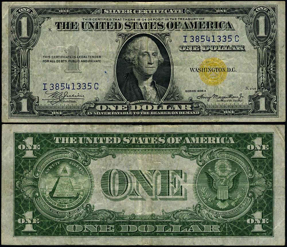 $1 1935-A North Africa Note VF+ Uncertified Currency: $1 1935-A North Africa Note VF+ Uncertified Currency This $1 North Africa Note from 1935-A showcases a unique piece of history. It is classified as a VF+ grade, indicating its well-preserved condition