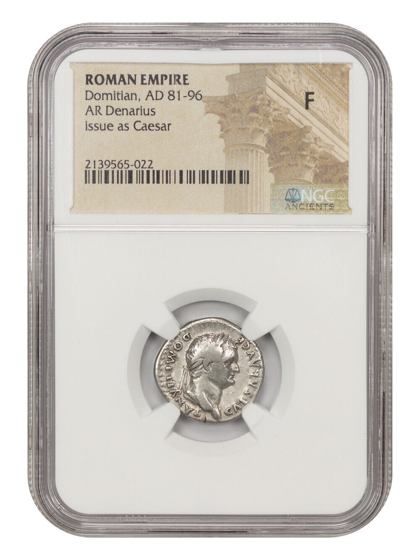 Ancient Roman AR Denarius of Domitian AD 81-96 Uncertified Coin: Ancient Roman AR Denarius of Domitian AD 81-96 Uncertified Coin This Ancient Roman AR Denarius dates back to the reign of Domitian (AD 81-96), known for his complex legacy as a leader who was both rut