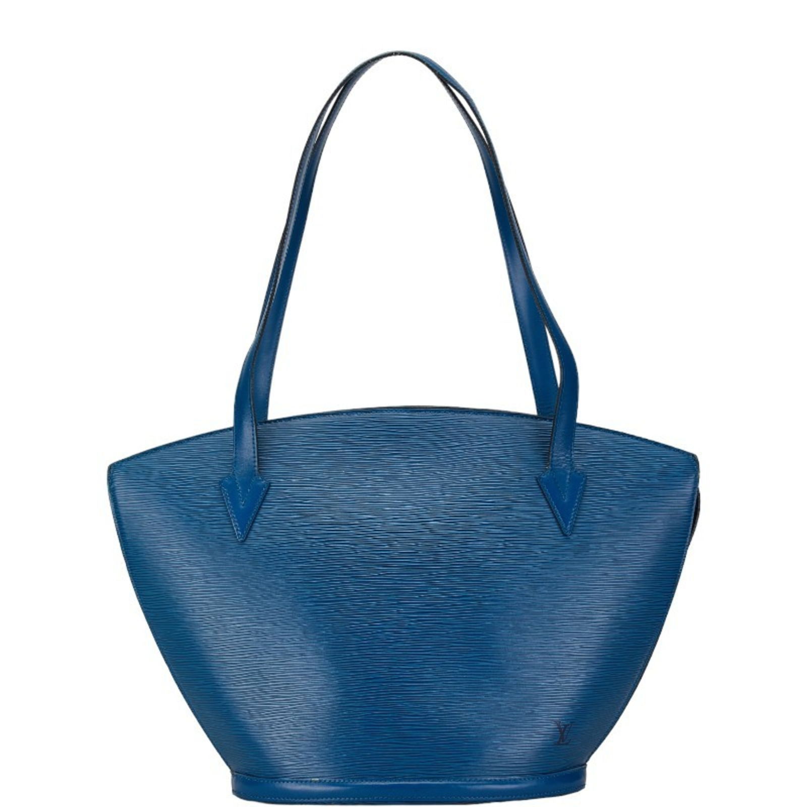Louis Vuitton Epi Saint Jacques Tote Bag Toledo Blue Leather 29cm x 43.5cm x 16.5cm: Louis Vuitton Epi Saint Jacques Tote Bag Toledo Blue Leather 29cm x 43.5cm x 16.5cm Elevate your style with the Louis Vuitton Epi Saint Jacques Tote Bag, expertly crafted from premium leather in a stu