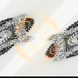 Antique Edwardian 14k Gold Platinum Diamond Ruby Ring 6.5: Antique Edwardian 14k Gold Platinum Diamond Ruby Ring 6.5 This exquisite Antique Edwardian ring showcases a stunning combination of 14k yellow gold and platinum, featuring a captivating arrangement of