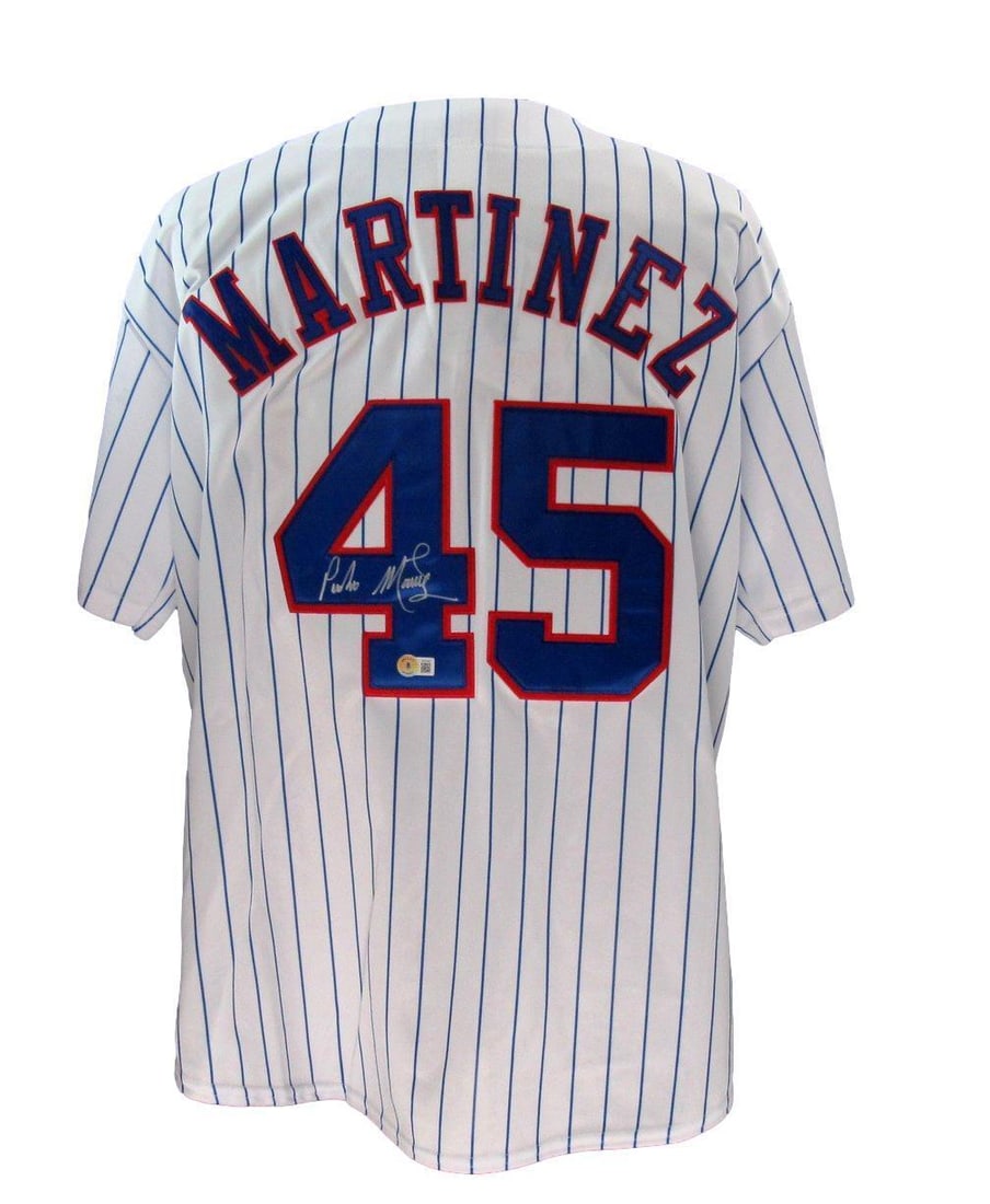 Pedro Martinez Signed Montreal Expos Majestic XL Jersey Beckett Authenticated: Pedro Martinez Signed Montreal Expos Majestic XL Jersey Beckett Authenticated Offered is a Pedro Martinez Signed Majestic XL Baseball Jersey Montreal Expos Beckett. This Jersey is authenticated by BAS