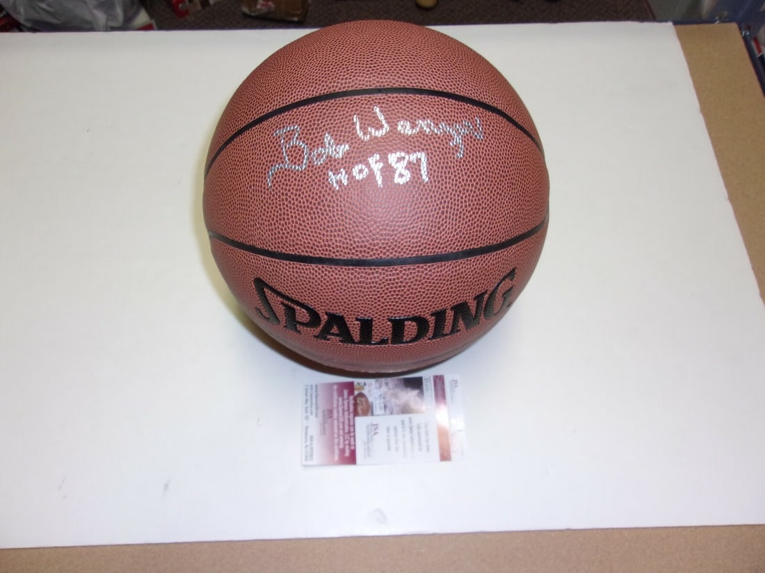 Bob Wanzer Signed Basketball Rochester Royals HOF 1987 JSA/HOLO: Bob Wanzer Signed Basketball Rochester Royals HOF 1987 JSA/HOLO This original basketball is signed by Bob Wanzer, a Hall of Fame inductee from 1987, and is a unique collectible for fans of the Rochest