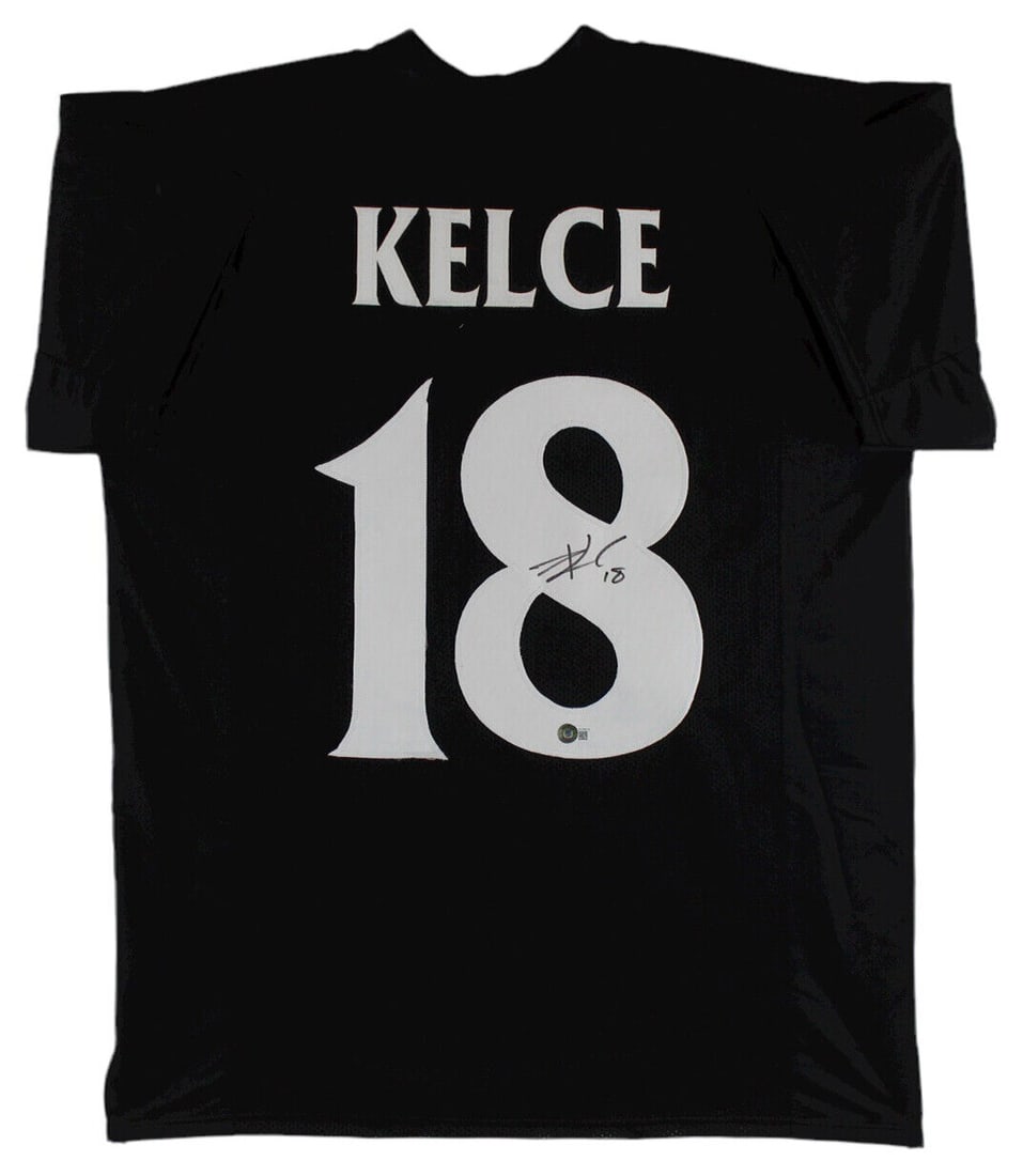Cincinnati Bearcats Travis Kelce Signed Black Pro Jersey BAS Witnessed: Cincinnati Bearcats Travis Kelce Signed Black Pro Jersey BAS Witnessed Show your support for the Cincinnati Bearcats with this authentic black pro style jersey, personally signed by NFL stars Travis K