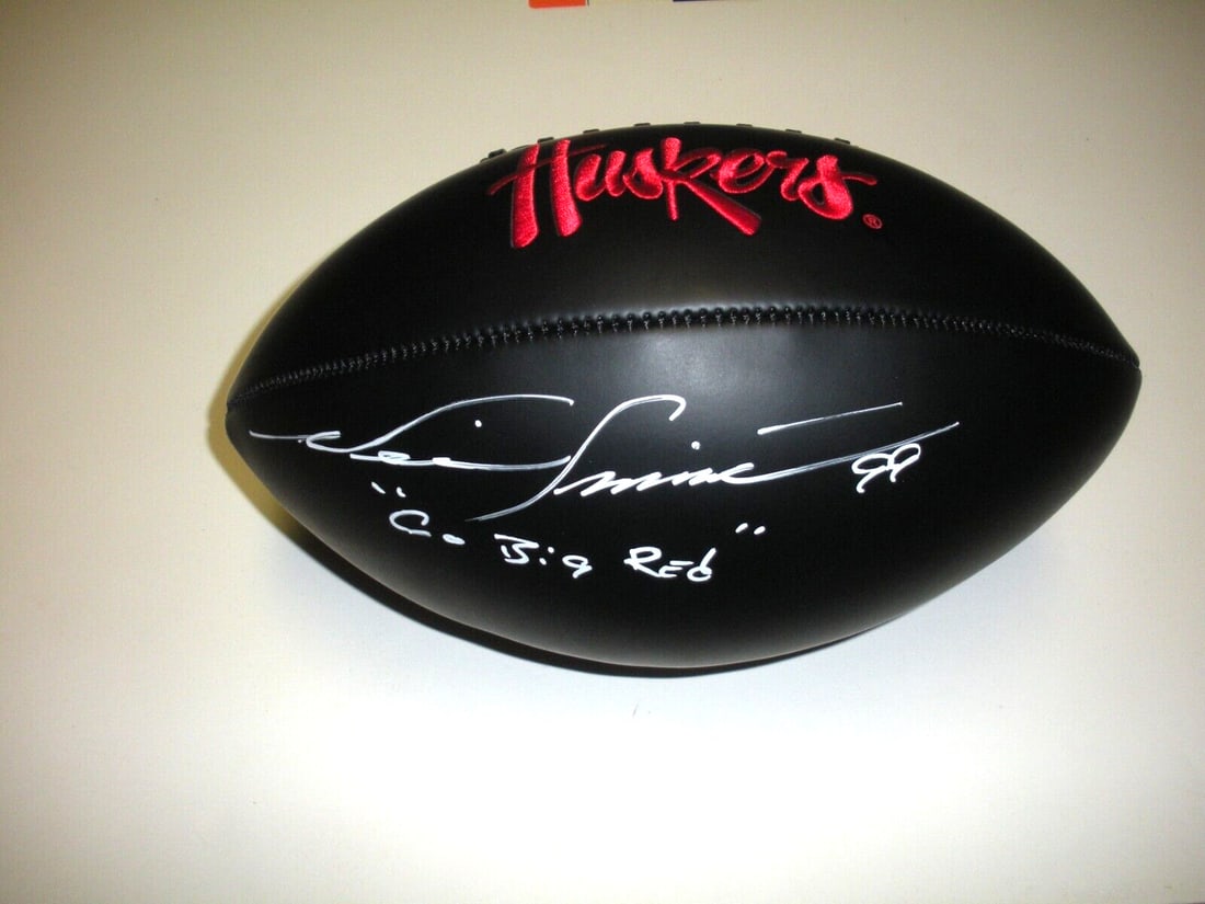 Neil Smith Signed Nebraska Cornhuskers Football JSA COA Go Big Red: Neil Smith Signed Nebraska Cornhuskers Football JSA COA Go Big Red This is an authentic signed football by Neil Smith, featuring the Nebraska Cornhuskers logo and the phrase "Go Big Red". The ball is