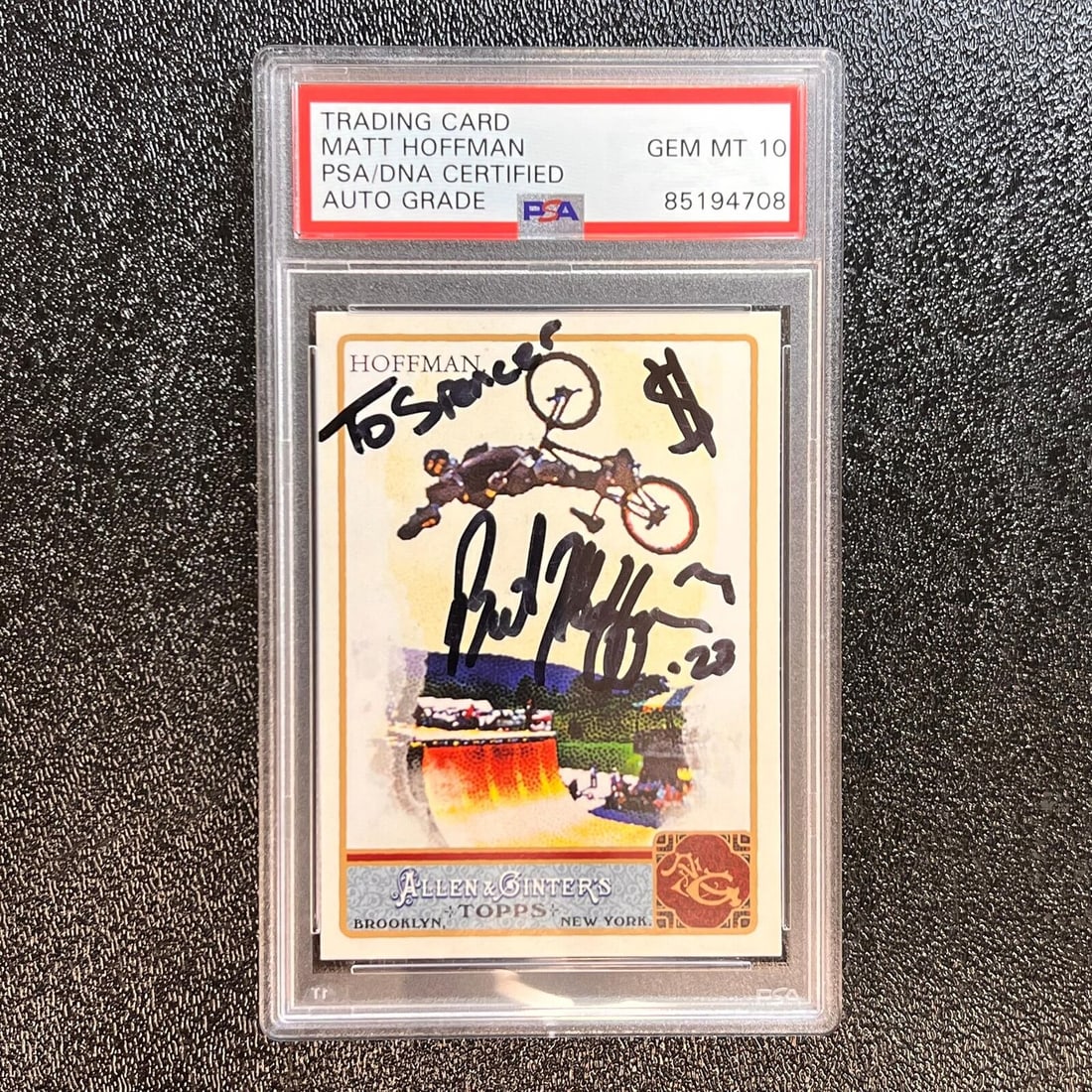 2011 Topps Allen & Ginter Mat Hoffman Signed Card PSA AUTO 10: 2011 Topps Allen & Ginter Mat Hoffman Signed Card PSA AUTO 10 Sport: Aikido. Up for sale is a 2011 Topps #83 Allen & Ginters Mat Hoffman signed card. The autograph of Mat on this card was authenticate