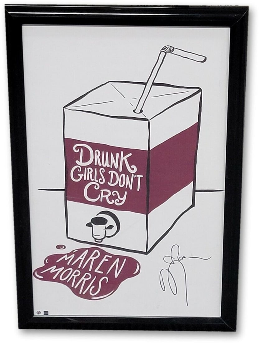 Maren Morris Autographed Framed Photo 12x19 Drunk Girls Don't Cry: Maren Morris Autographed Framed Photo 12x19 Drunk Girls Don't Cry Capture the essence of country music with this Maren Morris signed autographed framed photo from her hit song 'Drunk Girls Don't Cry.'