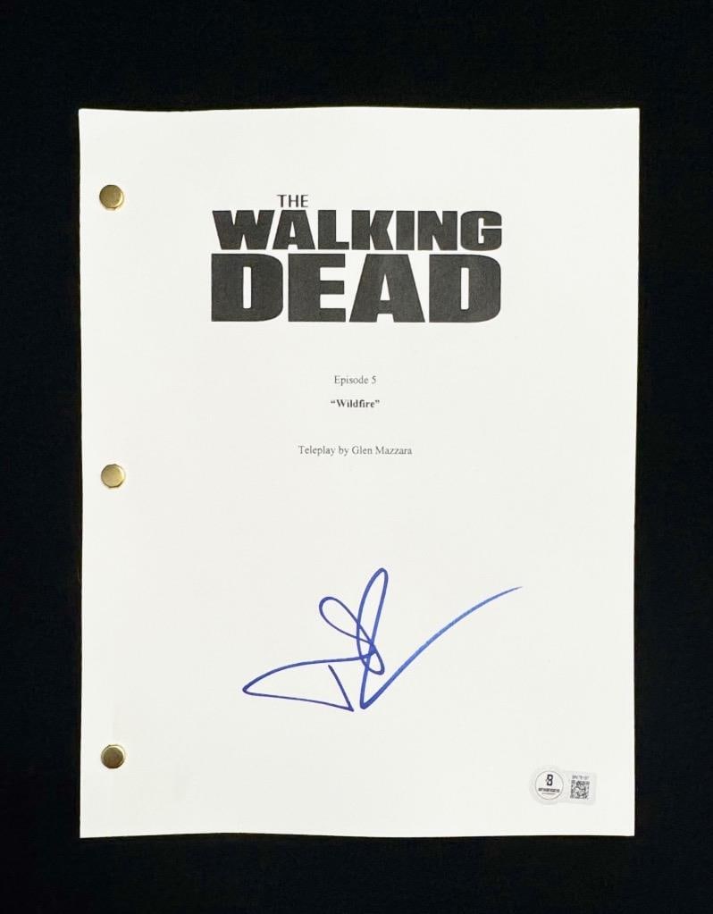 Norman Reedus Signed The Walking Dead Wildfire Script Beckett Authenticated: Norman Reedus Signed The Walking Dead Wildfire Script Beckett Authenticated This original script of The Walking Dead episode 5, titled "Wildfire," is personally signed by Norman Reedus. Authenticated 