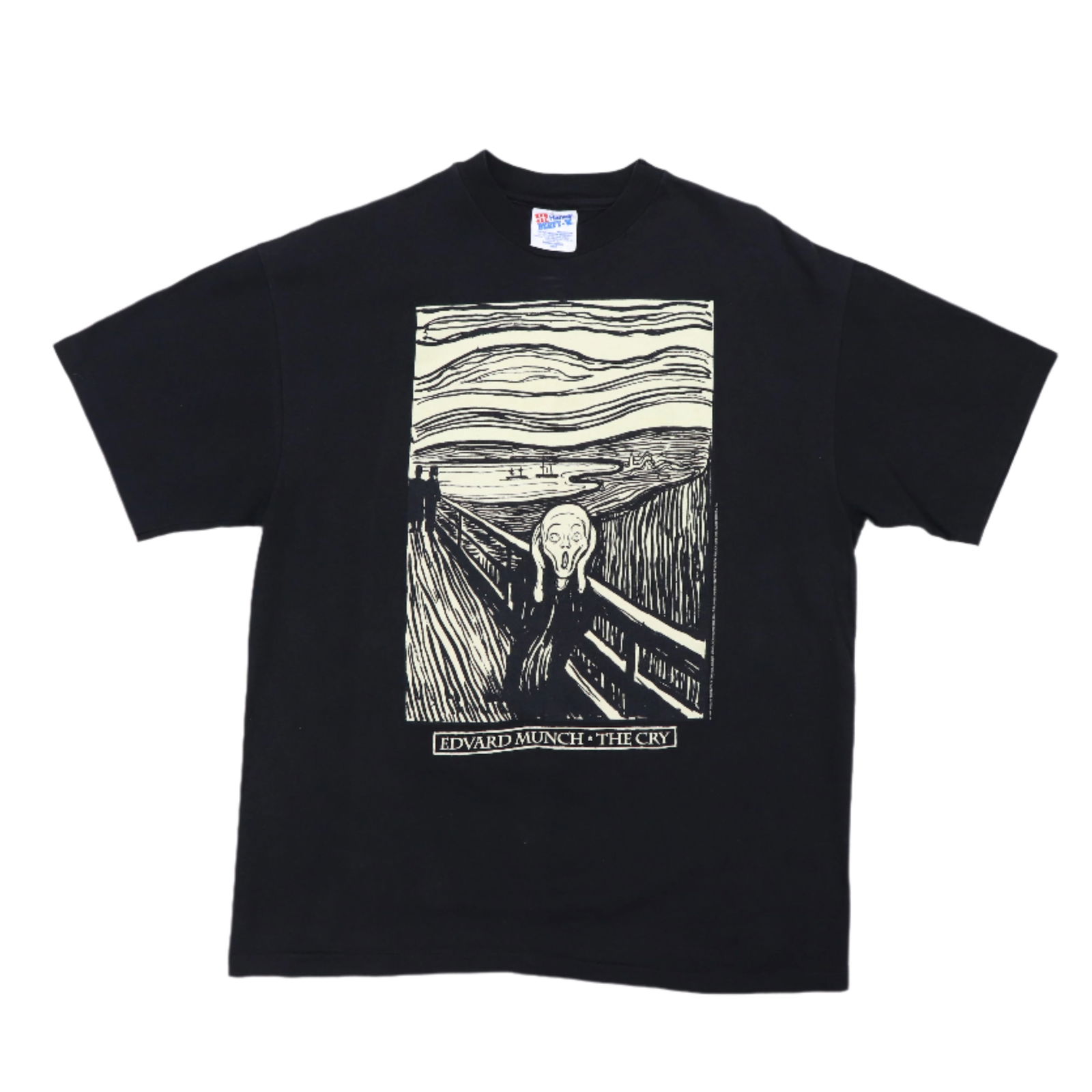 Vintage 1994 Edvard Munch The Cry Black Cotton Shirt L: Vintage 1994 Edvard Munch The Cry Black Cotton Shirt L Discover this authentic vintage 1994 Edvard Munch The Cry Shirt, a true collector's item that celebrates the iconic artwork. This shirt is made f