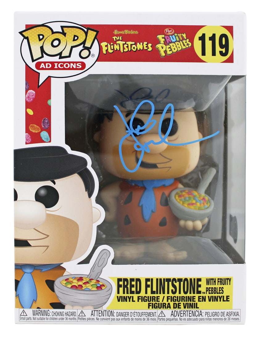 John Goodman Signed Fred Flintstone #119 Funko Pop BAS Authentic: John Goodman Signed Fred Flintstone #119 Funko Pop BAS Authentic This is an authentic signed #119 Funko Pop Vinyl Figure of Fred Flintstone from The Flintstones, personally signed by John Goodman. The