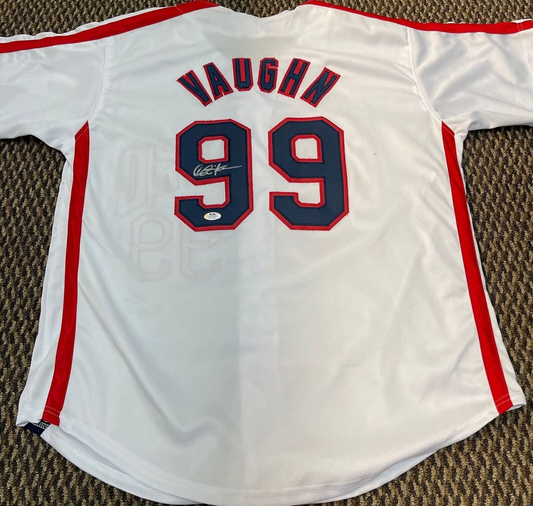 Charlie Sheen Signed Rick Vaughn Jersey PSA/DNA Major League: Charlie Sheen Signed Rick Vaughn Jersey PSA/DNA Major League This is a pre-owned stitched jersey autographed by Charlie Sheen, known for his role as Rick Vaughn in the movie Major League. The signatur