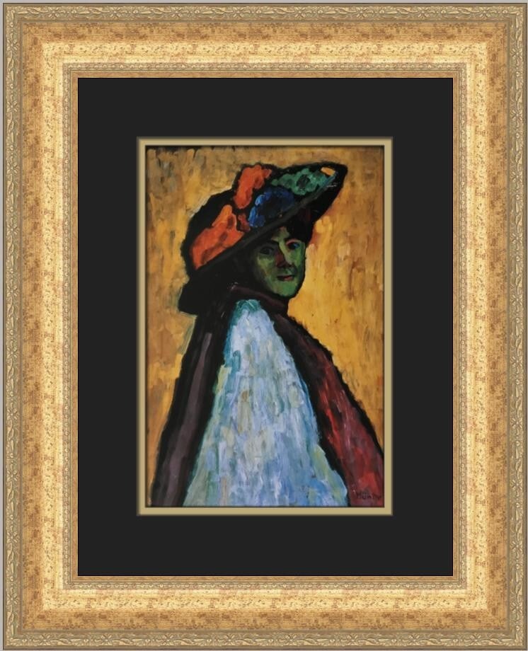 Vincent Van Gogh Gabriele Munter Portrait Custom Framed Art Print 18 x 16: Vincent Van Gogh Gabriele Munter Portrait Custom Framed Art Print 18 x 16 This exquisite custom framed print features the iconic portrait of Gabriele Munter by renowned artist Vincent Van Gogh. Measur
