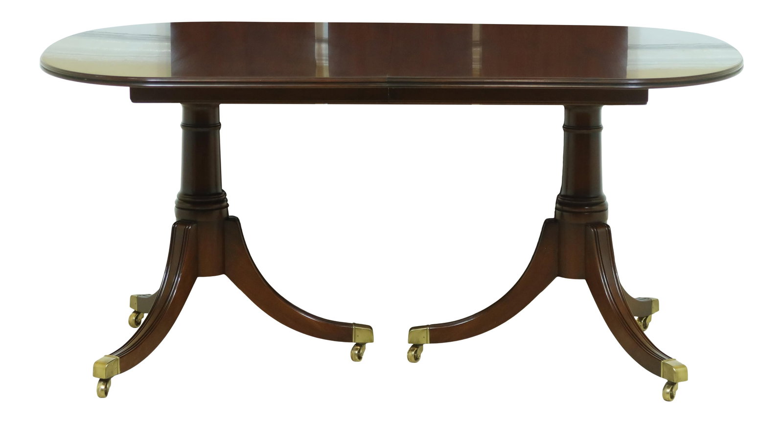 Statton Cherry Duncan Phyfe Dining Table with 3 Leaves 44x64: Statton Cherry Duncan Phyfe Dining Table with 3 Leaves 44x64 This elegant dining room table showcases a classic Duncan Phyfe design, crafted from solid cherry wood with an Old Towne finish. Approximat