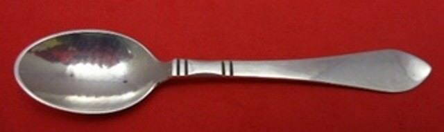 Georg Jensen Continental Sterling Silver Mocha Spoon 3 7/8 inches: Georg Jensen Continental Sterling Silver Mocha Spoon 3 7/8 inches This exquisite Continental mocha spoon, crafted by Georg Jensen, showcases a classic design that reflects the brand's renowned artistr