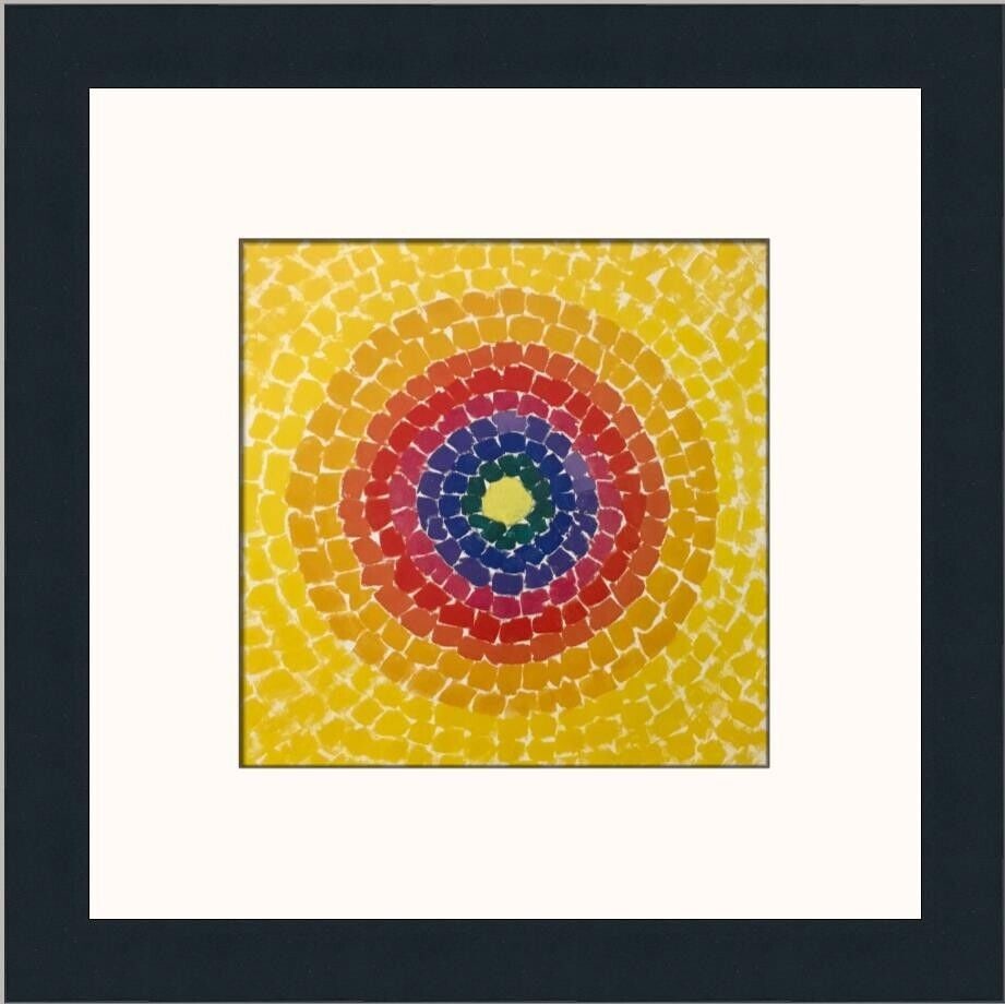 Alma Thomas Resurrection Custom Framed 13x13 Print Abstract Expressionism: Alma Thomas Resurrection Custom Framed 13x13 Print Abstract Expressionism This custom framed print titled 'Resurrection' by artist Alma Thomas showcases a captivating abstract expressionist style. Mea