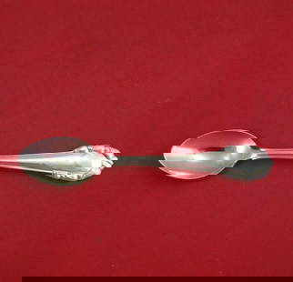Georg Jensen Lily of the Valley Sterling Silver Teaspoon 5 Inches: Georg Jensen Lily of the Valley Sterling Silver Teaspoon 5 Inches This exquisite teaspoon is crafted from sterling silver and features the elegant Lily of the Valley pattern by Georg Jensen. Measuring