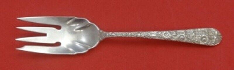 Alvin Bridal Bouquet Sterling Silver Serving Fork 7.5 Inches: Alvin Bridal Bouquet Sterling Silver Serving Fork 7.5 Inches This exquisite serving fork from Alvin showcases the elegant Bridal Bouquet pattern, crafted from high-quality sterling silver. Measuring 7