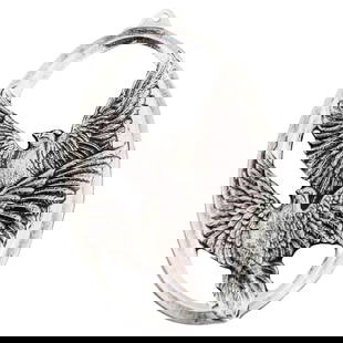 Sterling Silver Christmas Ornament 1976 Turtle Doves: Sterling Silver Christmas Ornament 1976 Turtle Doves This exquisite sterling silver Christmas ornament, crafted by Wallace Silversmiths in 1976, features a beautifully detailed design of two turtle do
