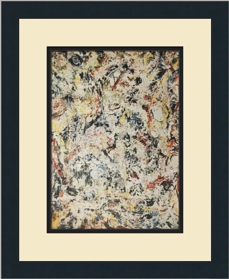 Jackson Pollock Scent 1957 Custom Framed Art Print 17 x 14: Jackson Pollock Scent 1957 Custom Framed Art Print 17 x 14 This custom framed print titled "Scent" by renowned artist Jackson Pollock captures the essence of Impressionism. Created in 1957, this open