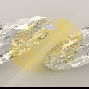 Loose Diamond - OVAL 5.24ct Fancy Vivid Yellow VVS2: Loose Diamond - OVAL 5.24ct Fancy Vivid Yellow VVS2 Source: This is a real non-mined Diamond that has been grown in a lab Shape: OVAL Carats: 5.24 Color: Fancy Vivid Yellow Certification: IGI Video: