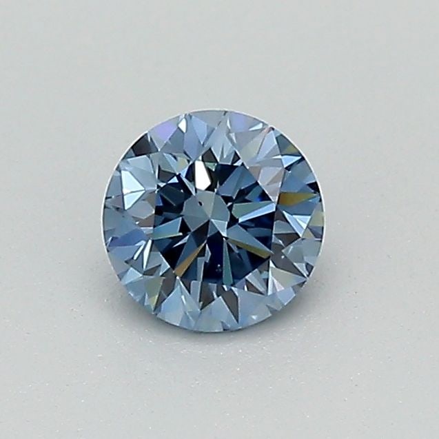 Loose Diamond - ROUND 0.37ct Fancy Vivid Blue VS2: Loose Diamond - ROUND 0.37ct Fancy Vivid Blue VS2 Source: This is a real non-mined Diamond that has been grown in a lab Shape: ROUND Carats: 0.37 Color: Fancy Vivid Blue Certification: IGI Video: