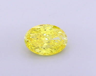 Loose Diamond - OVAL 1.0ct Fancy Vivid Yellow VS1: Loose Diamond - OVAL 1.0ct Fancy Vivid Yellow VS1 Source: This is a real non-mined Diamond that has been grown in a lab Shape: OVAL Carats: 1.0 Color: Fancy Vivid Yellow Certification: IGI Video: