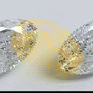 Loose Diamond - OVAL 1.6ct Fancy Intense Yellow VVS2: Loose Diamond - OVAL 1.6ct Fancy Intense Yellow VVS2 Source: This is a real non-mined Diamond that has been grown in a lab Shape: OVAL Carats: 1.6 Color: Fancy Intense Yellow Certification: IGI