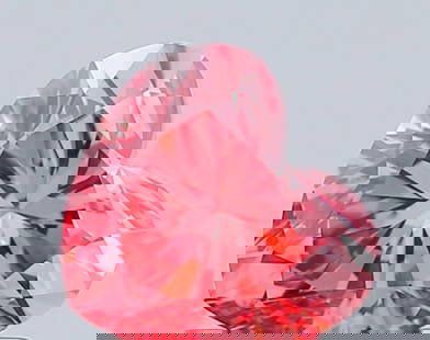 Loose Diamond - HEART 0.91ct Fancy Vivid Pink VVS2: Loose Diamond - HEART 0.91ct Fancy Vivid Pink VVS2 Source: This is a real non-mined Diamond that has been grown in a lab Shape: HEART Carats: 0.91 Color: Fancy Vivid Pink Certification: IGI Video: