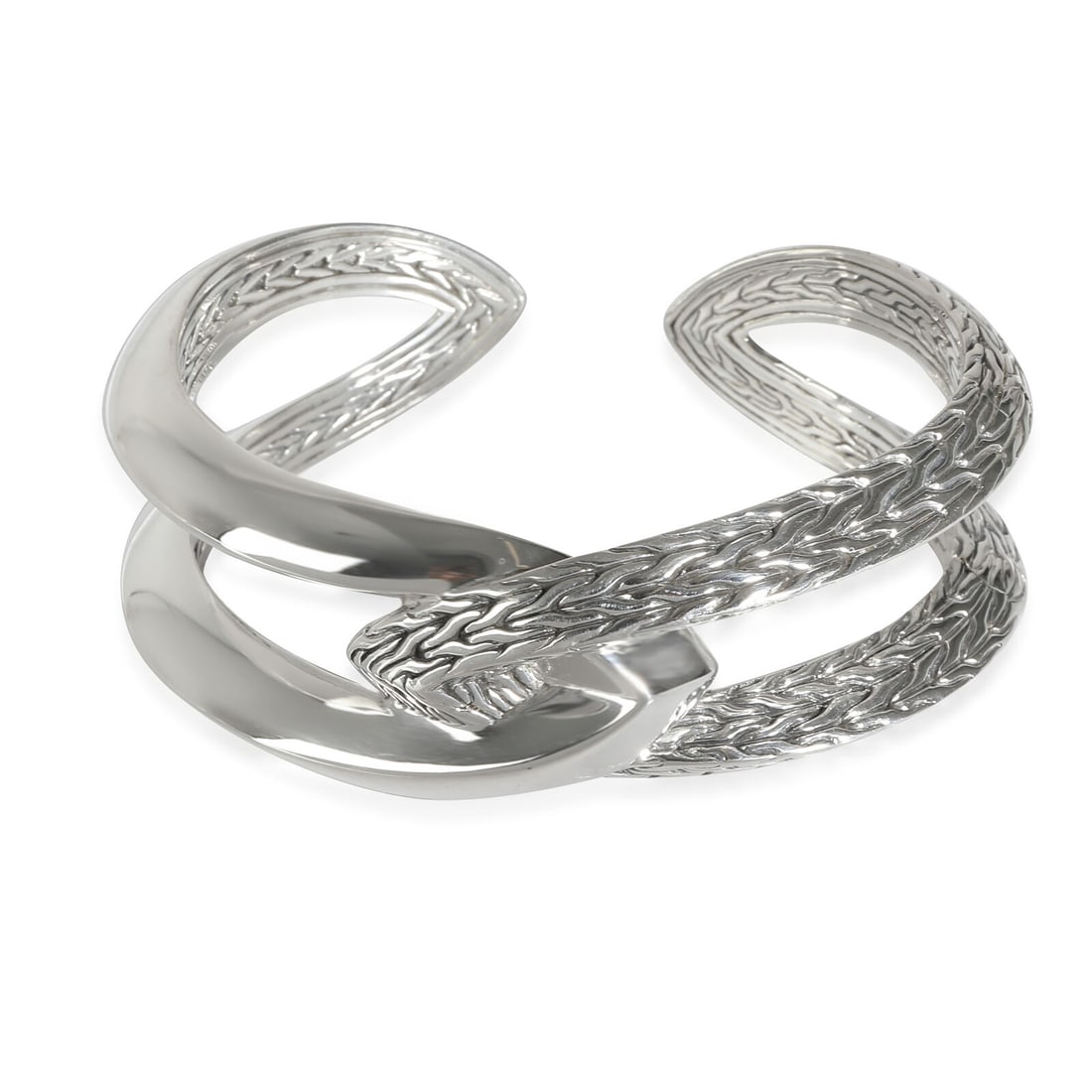 John Hardy Classic Chain Cuff Bracelet Sterling Silver 925 with Box and Papers: John Hardy Classic Chain Cuff Bracelet Sterling Silver 925 with Box and Papers Discover the timeless elegance of the John Hardy Classic Chain Cuff, expertly crafted from high-quality sterling silver (