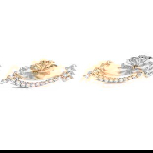 Tiffany T Smile Stud Earrings 18K Rose Gold Diamond 293142: Tiffany T Smile Stud Earrings 18K Rose Gold Diamond 293142 These stunning Tiffany T Smile Earrings are crafted from luxurious 18K rose gold, elegantly designed for women. The earrings feature a