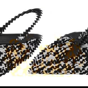 Louis Vuitton Leopard Baby Handbag M94257 9.1x6.1x4.7 Black Brown: Louis Vuitton Leopard Baby Handbag M94257 9.1x6.1x4.7 Black Brown Introducing the Louis Vuitton Leopard Baby Handbag, a stylish medium-sized accessory perfect for casual occasions. This bag features