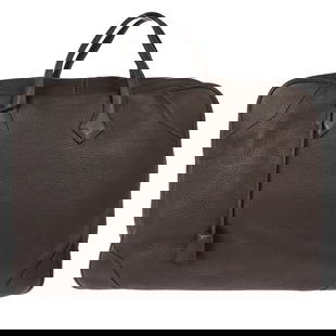 Hermes Victoria 50 Chocolat Taurillon Clemence Brown Handbag: Hermes Victoria 50 Chocolat Taurillon Clemence Brown Handbag Introducing the Hermes Chocolat Taurillon Clemence Victoria 50 Handbag, a luxurious accessory that combines elegance with practicality.