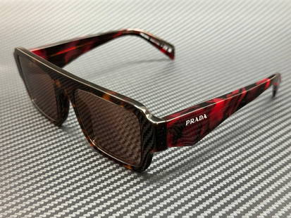 PRADA Tortoise Brown Men's Sunglasses PR A05S 53mm Lens: PRADA Tortoise Brown Men's Sunglasses PR A05S 53mm Lens Elevate your style with these PRADA sunglasses featuring a luxurious tortoise brown frame. Designed for men, these sunglasses combine