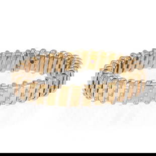 Roberto Coin Nabucco 18k Two Tone Gold Bracelet 1ct Diamonds: Roberto Coin Nabucco 18k Two Tone Gold Bracelet 1ct Diamonds Introducing the exquisite Nabucco Collection bracelet by Roberto Coin, featuring a sophisticated design crafted from 18k yellow and white