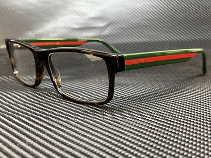 Gucci GG0752O 002 Men's Eyeglasses Beige Havana 56mm Lens: Gucci GG0752O 002 Men's Eyeglasses Beige Havana 56mm Lens Experience luxury and style with these GUCCI GG0752O 002 Havana Demo Lens Men's Eyeglasses. Featuring a sophisticated beige frame, these