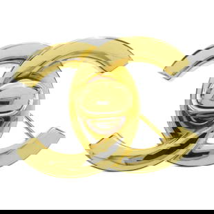 Chanel Turnlock Brooch Pin Gold-plated Small 96A: Chanel Turnlock Brooch Pin Gold-plated Small 96A This exquisite Chanel Turnlock Brooch Pin is a must-have accessory for any fashion enthusiast. Crafted from high-quality gold-plated material, this